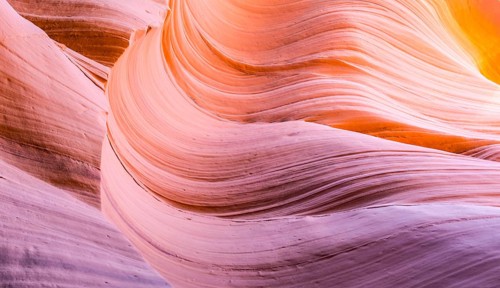 Colourful sandstone formation