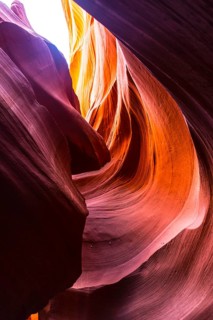 Colourful sandstone formation