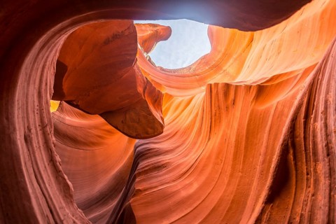 Colourful sandstone formation