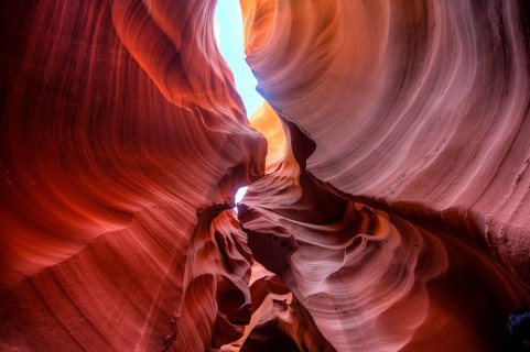Colourful sandstone formation