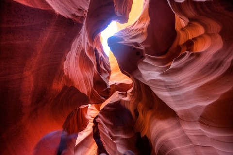 Colourful sandstone formation
