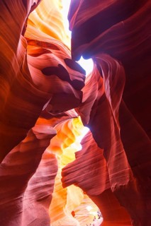 Colourful sandstone formation