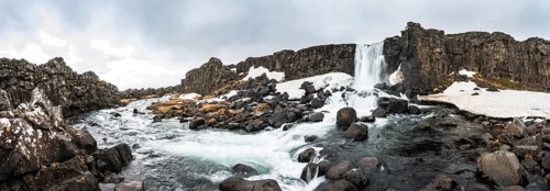Oxararfoss Waterfall