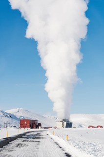 Steam coming from Krafla Power Station