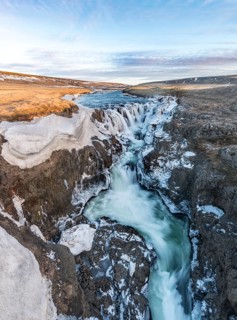 Kolugljufur Waterfall