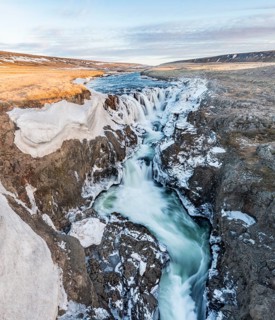 Kolugljufur Waterfall