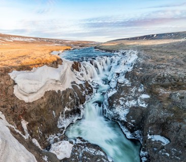 Kolugljufur Waterfall