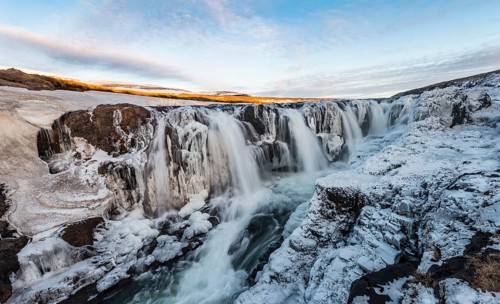 Kolugljufur Waterfall