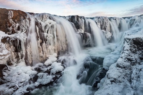 Kolugljufur Waterfall