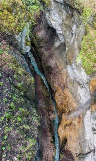 View above Partnach Gorge