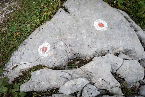 Steinmannchen with a mouth