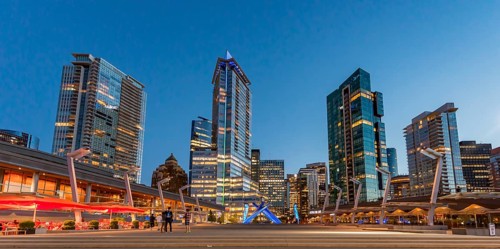 Place Jack Poole Plaza with a statue