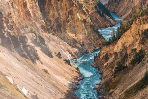 Yellowstone River flows through Gorge