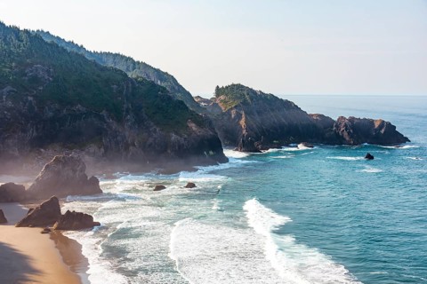Sandy beach beach by the sea
