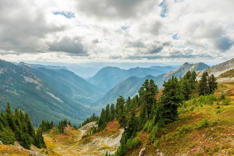 Mountain landscape in autumn
