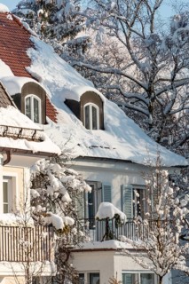 House roof with snow