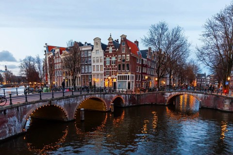 Canal at dusk