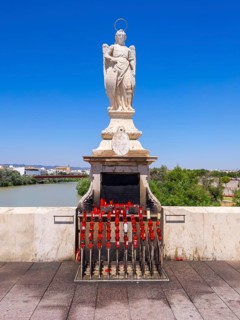 Statue of Saint Rafael on the bridge Puente Romano
