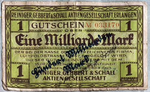 Replacement banknote