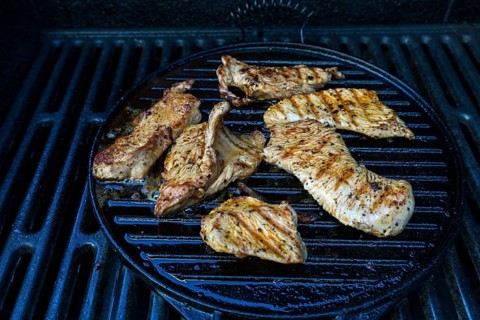 Grilled turkey meat