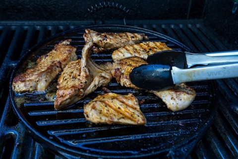 Grilled turkey meat
