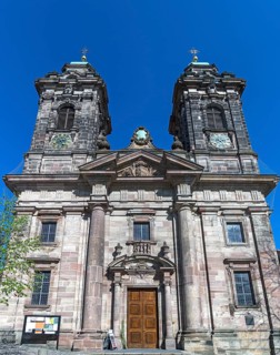 Baroque facade of St. Egidien Church