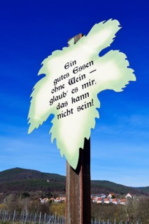 Wine Blessed Proverbs along the Almond Trail of Edenkoben