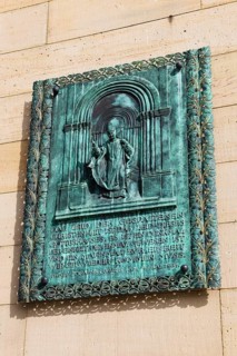 Plaque in honour of Pope John Paul II