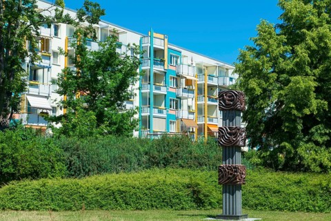 Modernized prefabricated buildings from GDR times