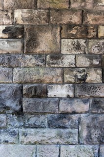 Wall of hewn stone
