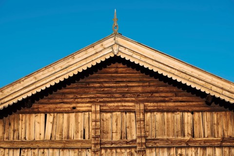 Wooden gable