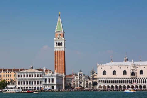 Grand Canal and National Library of St Mark's or Biblioteca Nazionale Marciana