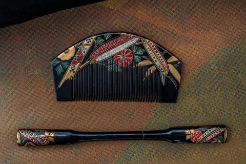 Japanese hair barrette and comb