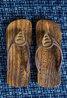 Japanese geta or wooden slippers