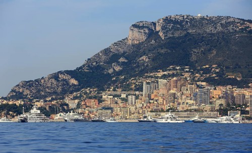 Super yachts in Monaco during the Formula 1 Grand Prix