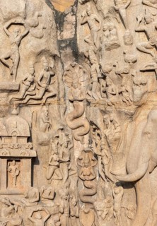 Detail of Arjuna's Penance