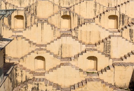 Staircases of Panna Meena ka Kund stepwell