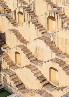 Staircases of Panna Meena ka Kund stepwell