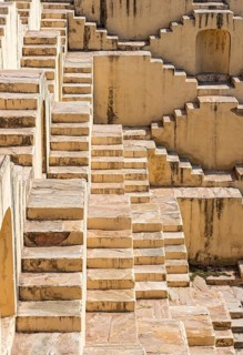 Staircases of Panna Meena ka Kund stepwell