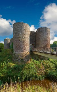 The medieval Llantilio Castle