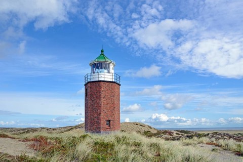 Small lighthouse in dunes