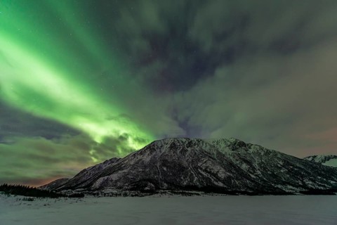 Northern lights or aurora borealis