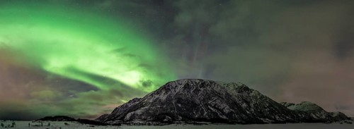 Northern lights or aurora borealis