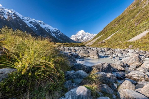Hooker Valley with views of Mount Cook