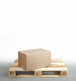 Cardboard on Euro pallet