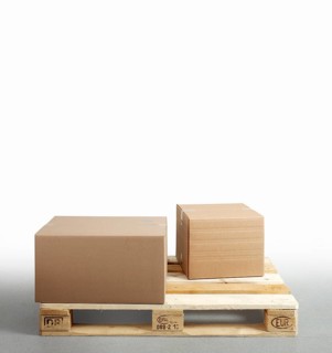 Cartons on Euro pallet