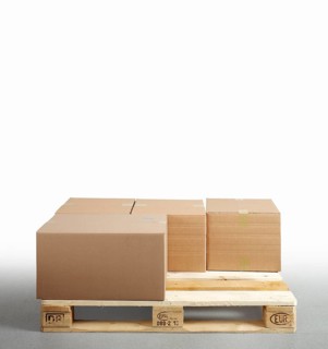 Cartons on Euro pallet