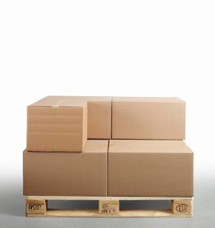 Cartons on Euro pallet