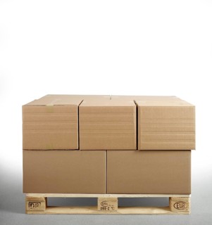 Cartons on Euro pallet