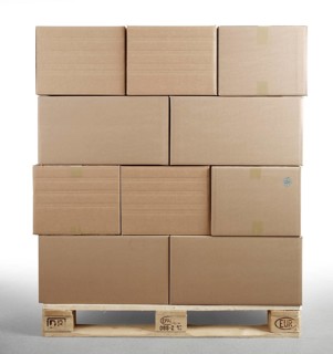 Cartons on Euro pallet